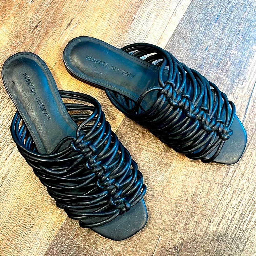 Strappy cord slides Rebecca Minkoff